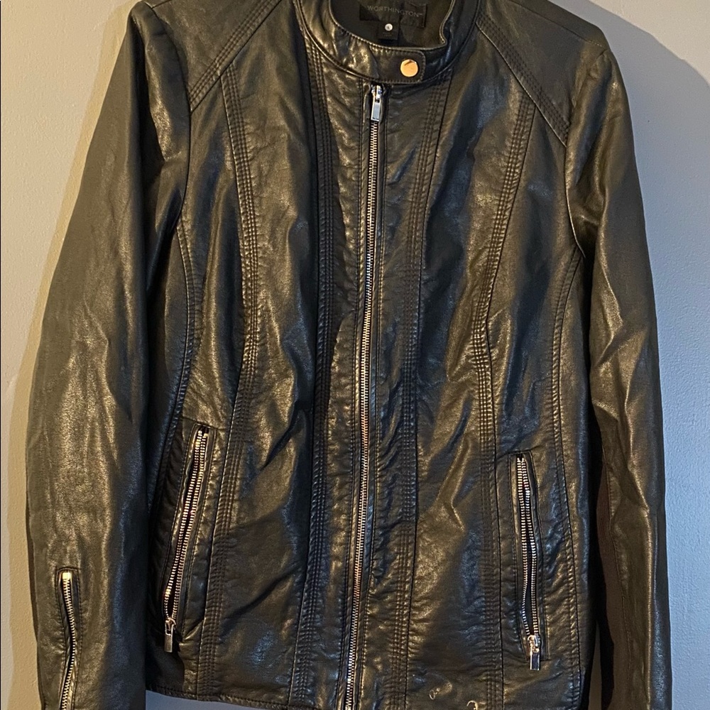 Faux Leather Jacket